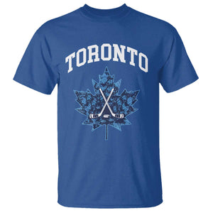 Vintage Canada Hockey T Shirt Maple Leafs TS10 Royal Blue Print Your Wear