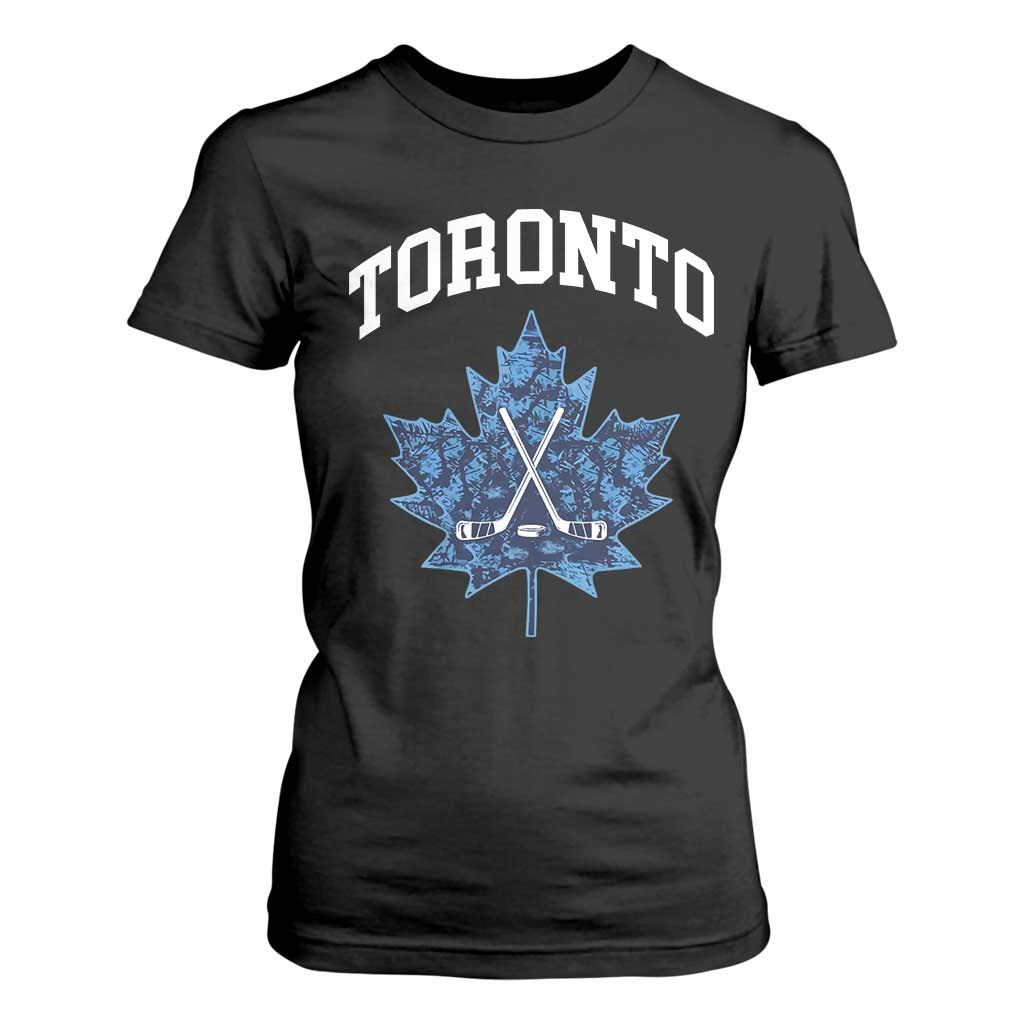 Vintage Canada Hockey T Shirt For Women Maple Leafs TS10 Black Print Your Wear