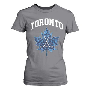 Vintage Canada Hockey T Shirt For Women Maple Leafs TS10 Charcoal Print Your Wear