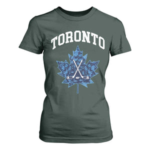 Vintage Canada Hockey T Shirt For Women Maple Leafs TS10 Dark Forest Green Print Your Wear