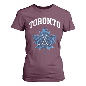 Vintage Canada Hockey T Shirt For Women Maple Leafs TS10 Maroon Print Your Wear