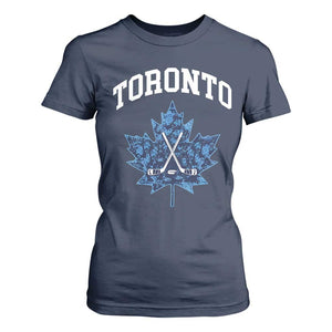 Vintage Canada Hockey T Shirt For Women Maple Leafs TS10 Navy Print Your Wear