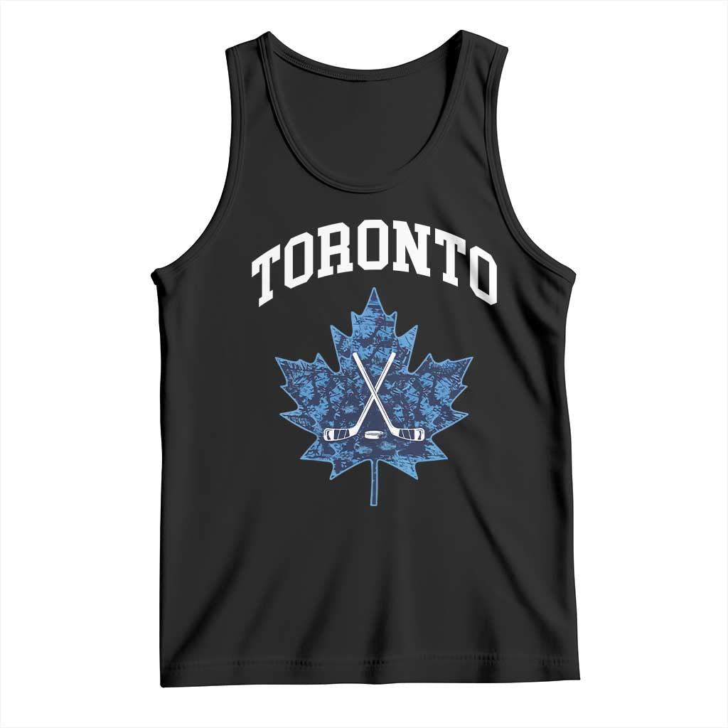Vintage Canada Hockey Tank Top Maple Leafs TS10 Black Print Your Wear