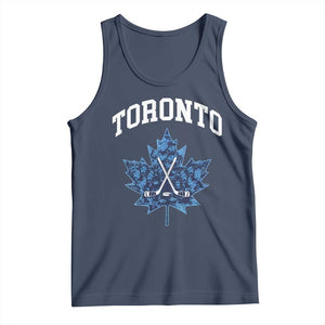 Vintage Canada Hockey Tank Top Maple Leafs TS10 Navy Print Your Wear