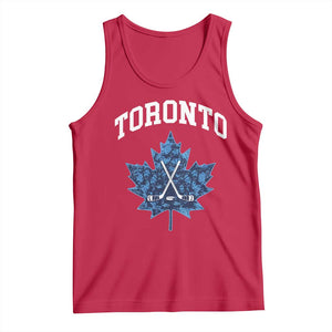 Vintage Canada Hockey Tank Top Maple Leafs TS10 Red Print Your Wear