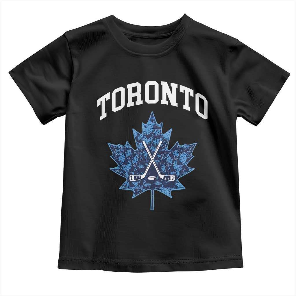 Vintage Canada Hockey Toddler T Shirt Maple Leafs TS10 Black Print Your Wear