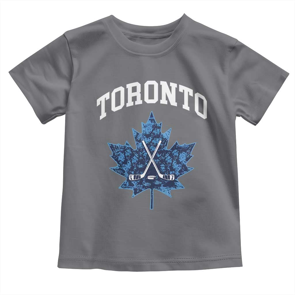 Vintage Canada Hockey Toddler T Shirt Maple Leafs TS10 Charcoal Print Your Wear