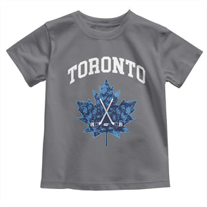 Vintage Canada Hockey Toddler T Shirt Maple Leafs TS10 Charcoal Print Your Wear