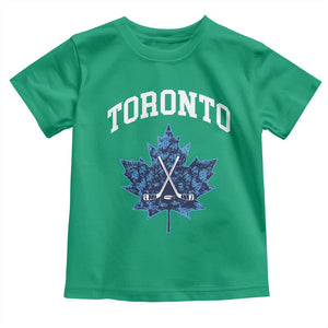 Vintage Canada Hockey Toddler T Shirt Maple Leafs TS10 Irish Green Print Your Wear