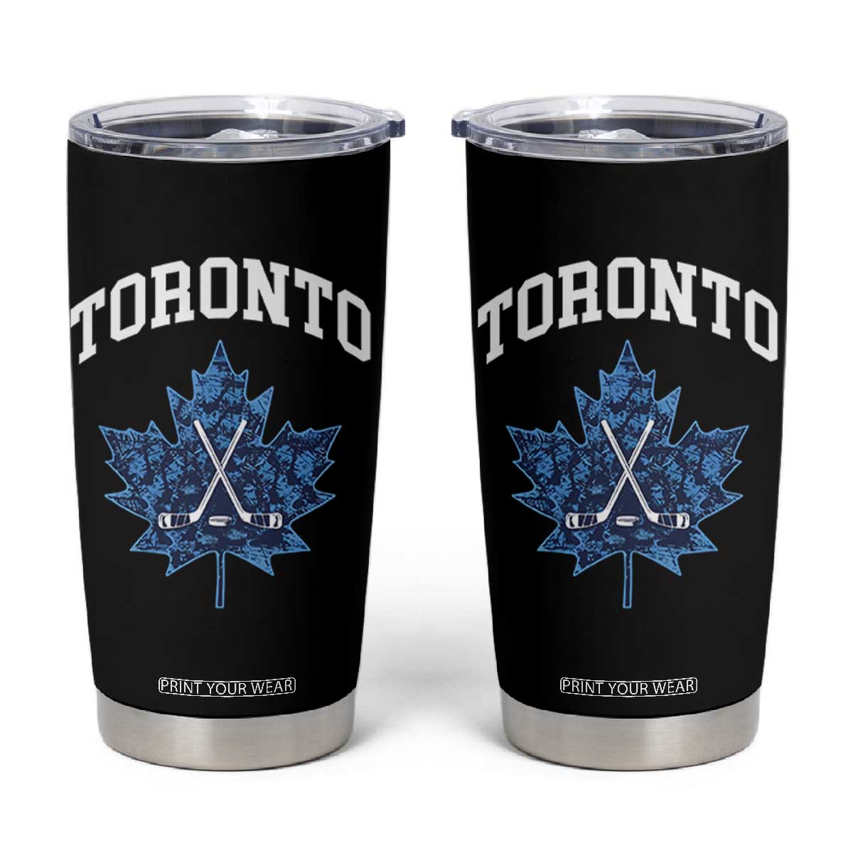 Vintage Canada Hockey Tumbler Cup Maple Leafs TS10 Black Print Your Wear