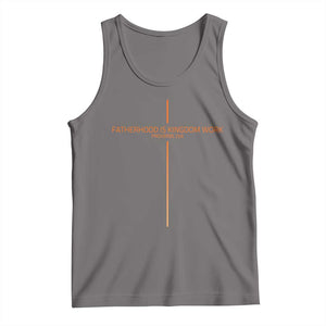 Fatherhood Is Kingdom Work Tank Top Vintage Christian Dad Cross