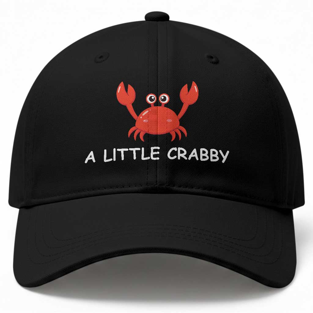 A Little Crabby Baseball Cap Minimalist Beach Meme Summer Aesthetic TS10 Print Your Wear
