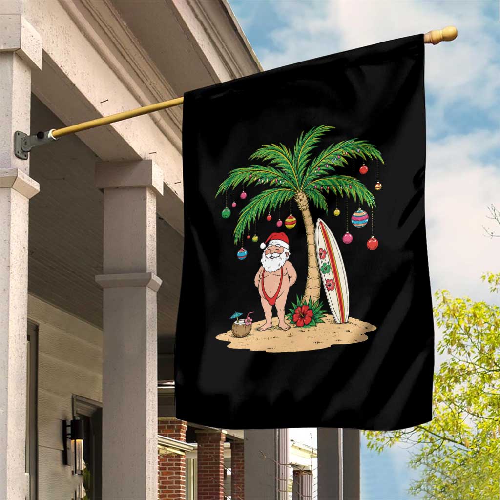 Funny Christmas In July Beach Garden Flag Mankini Santa Summer Swimsuit Summer Holiday Vacation Graphic TS10 Print Your Wear