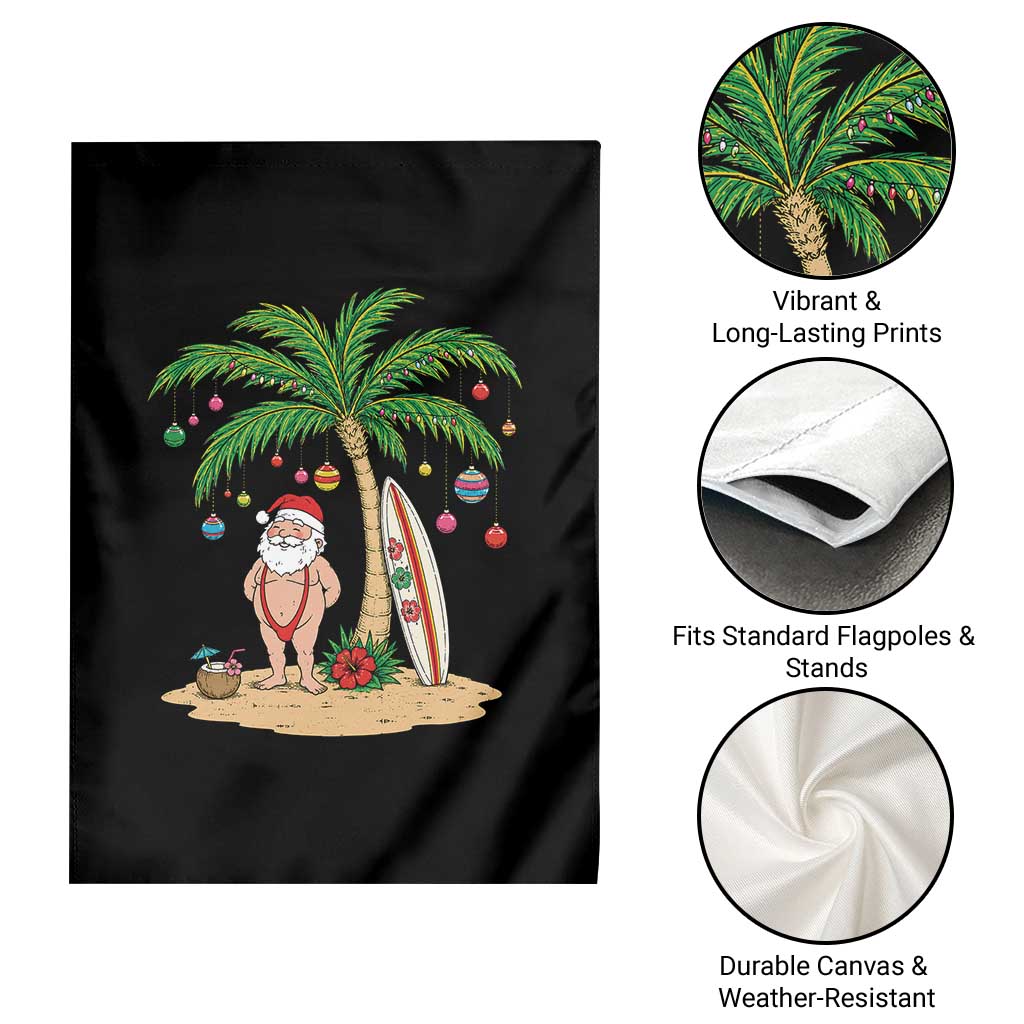 Funny Christmas In July Beach Garden Flag Mankini Santa Summer Swimsuit Summer Holiday Vacation Graphic TS10 Print Your Wear