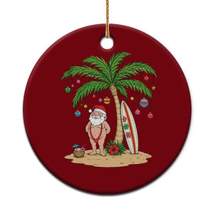 Funny Christmas In July Beach Ceramic Ornament Mankini Santa Summer Swimsuit Summer Holiday Vacation Graphic TS10 1pc Red Print Your Wear