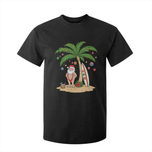 Funny Christmas In July Beach T Shirt For Kid Mankini Santa Summer Swimsuit Summer Holiday Vacation Graphic TS10 Black Print Your Wear