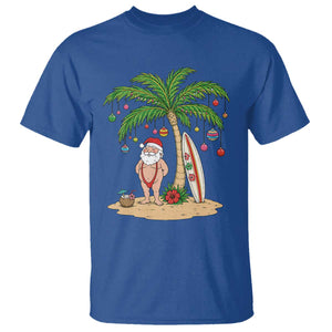 Funny Christmas In July Beach T Shirt Mankini Santa Summer Swimsuit Summer Holiday Vacation Graphic TS10 Royal Blue Print Your Wear