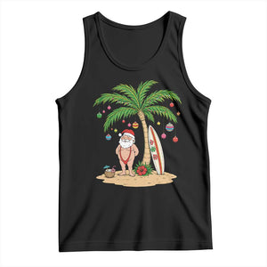 Funny Christmas In July Beach Tank Top Mankini Santa Summer Swimsuit Summer Holiday Vacation Graphic TS10 Black Print Your Wear