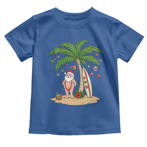 Funny Christmas In July Beach Toddler T Shirt Mankini Santa Summer Swimsuit Summer Holiday Vacation Graphic TS10 Royal Blue Print Your Wear
