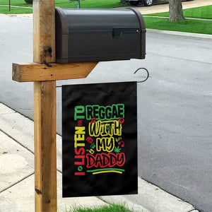 Rasta Baby Garden Flag I Listen to Reggae with My Daddy TS10 Print Your Wear