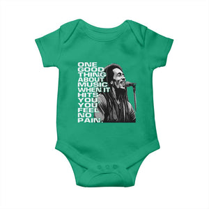 Vintage Marley Baby Onesie Jamaica Jamaican Rasta Reggage Music TS10 Irish Green Print Your Wear