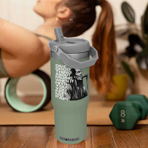 Vintage Marley Flip Straw Tumbler Jamaica Jamaican Rasta Reggage Music TS10 One Size: 30 oz Moss Green Print Your Wear