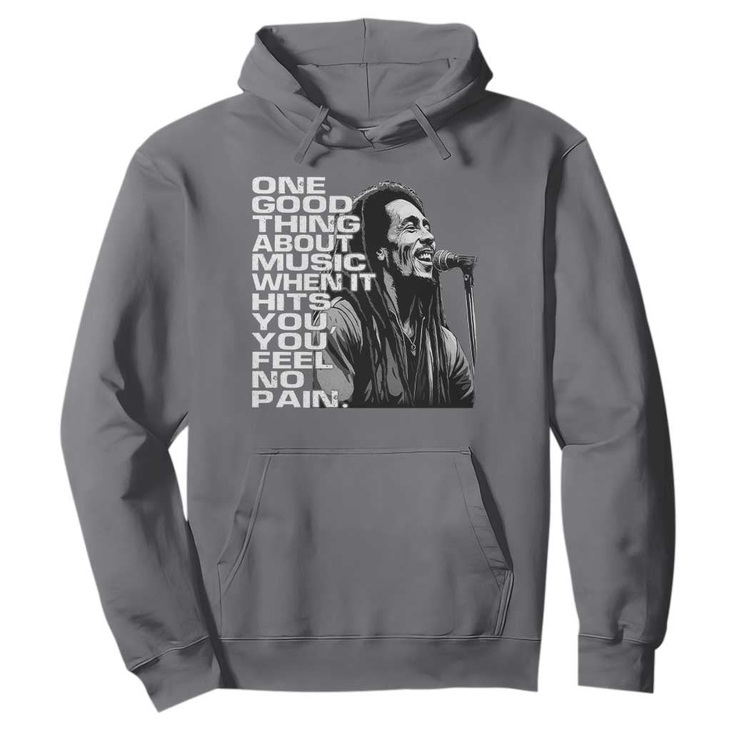 Vintage Marley Hoodie Jamaica Jamaican Rasta Reggage Music TS10 Charcoal Print Your Wear