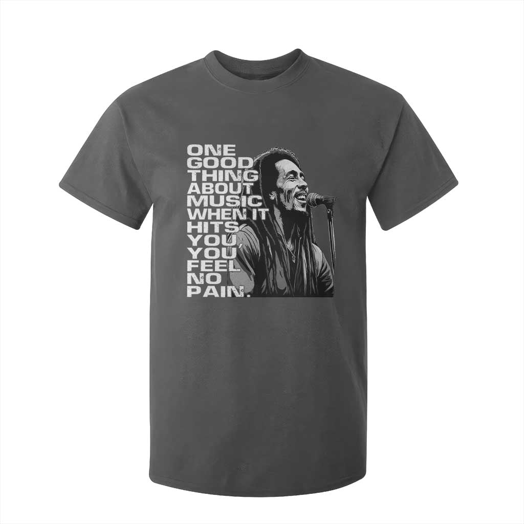 Vintage Marley T Shirt For Kid Jamaica Jamaican Rasta Reggage Music TS10 Dark Heather Print Your Wear