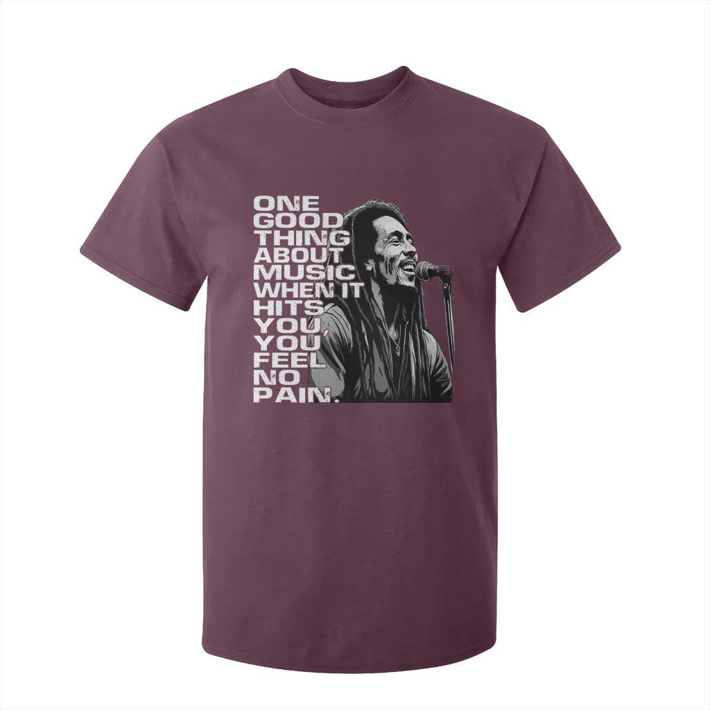 Vintage Marley T Shirt For Kid Jamaica Jamaican Rasta Reggage Music TS10 Maroon Print Your Wear