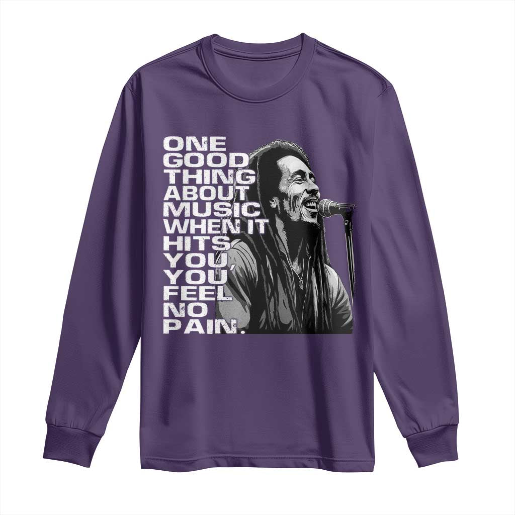 Vintage Marley Long Sleeve Shirt Jamaica Jamaican Rasta Reggage Music TS10 Purple Print Your Wear