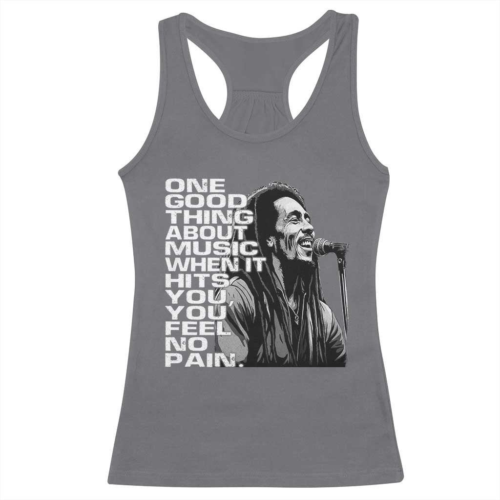 Vintage Marley Racerback Tank Top Jamaica Jamaican Rasta Reggage Music TS10 Charcoal Print Your Wear