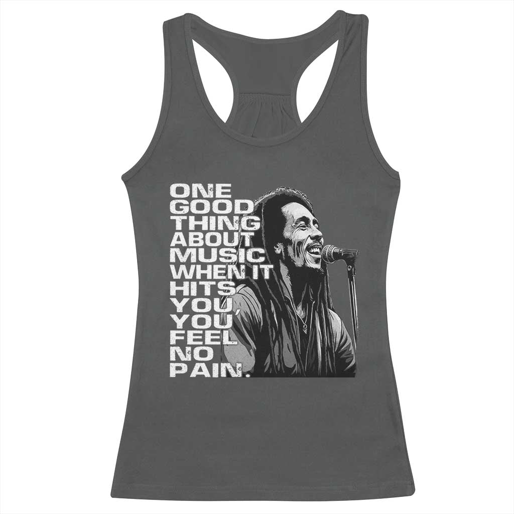 Vintage Marley Racerback Tank Top Jamaica Jamaican Rasta Reggage Music TS10 Dark Heather Print Your Wear