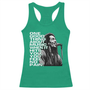 Vintage Marley Racerback Tank Top Jamaica Jamaican Rasta Reggage Music TS10 Irish Green Print Your Wear