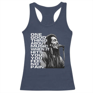 Vintage Marley Racerback Tank Top Jamaica Jamaican Rasta Reggage Music TS10 Navy Print Your Wear