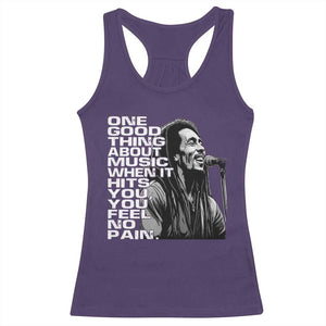 Vintage Marley Racerback Tank Top Jamaica Jamaican Rasta Reggage Music TS10 Purple Print Your Wear