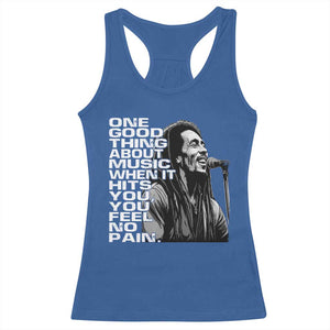 Vintage Marley Racerback Tank Top Jamaica Jamaican Rasta Reggage Music TS10 Royal Blue Print Your Wear