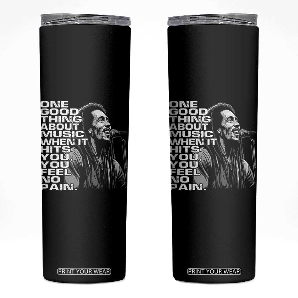 Vintage Marley Skinny Tumbler Jamaica Jamaican Rasta Reggage Music TS10 Black Print Your Wear