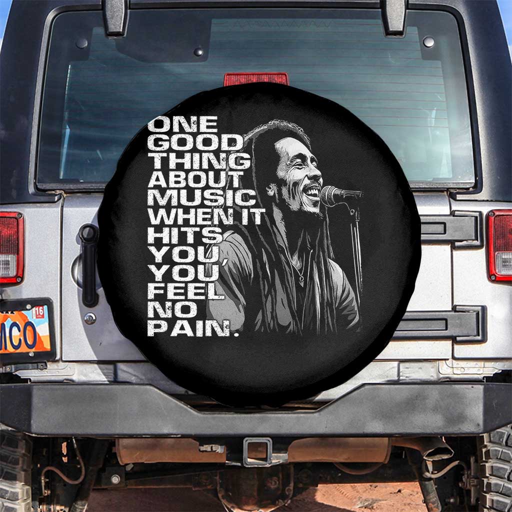 Vintage Marley Spare Tire Cover Jamaica Jamaican Rasta Reggage Music TS10 No hole Black Print Your Wear
