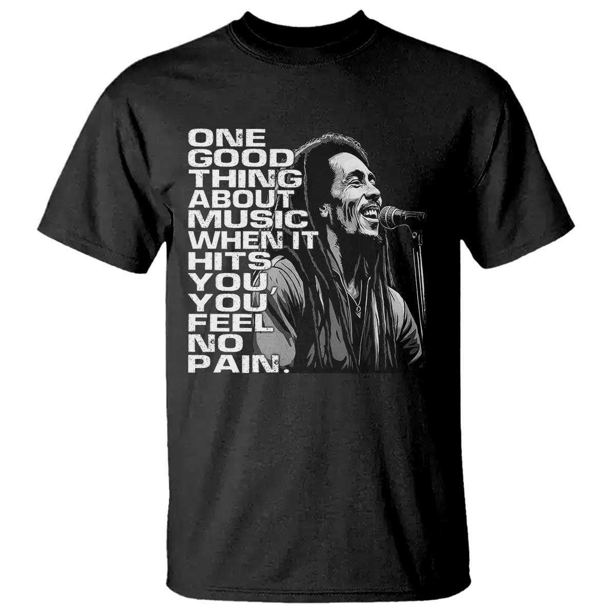 Vintage Marley T Shirt - Jamaica Jamaican Rasta Reggae Music Legend Tee TS10 Black Print Your Wear
