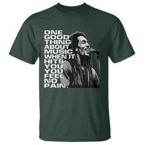Vintage Marley T Shirt - Jamaica Jamaican Rasta Reggae Music Legend Tee TS10 Dark Forest Green Print Your Wear