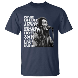 Vintage Marley T Shirt - Jamaica Jamaican Rasta Reggae Music Legend Tee TS10 Navy Print Your Wear