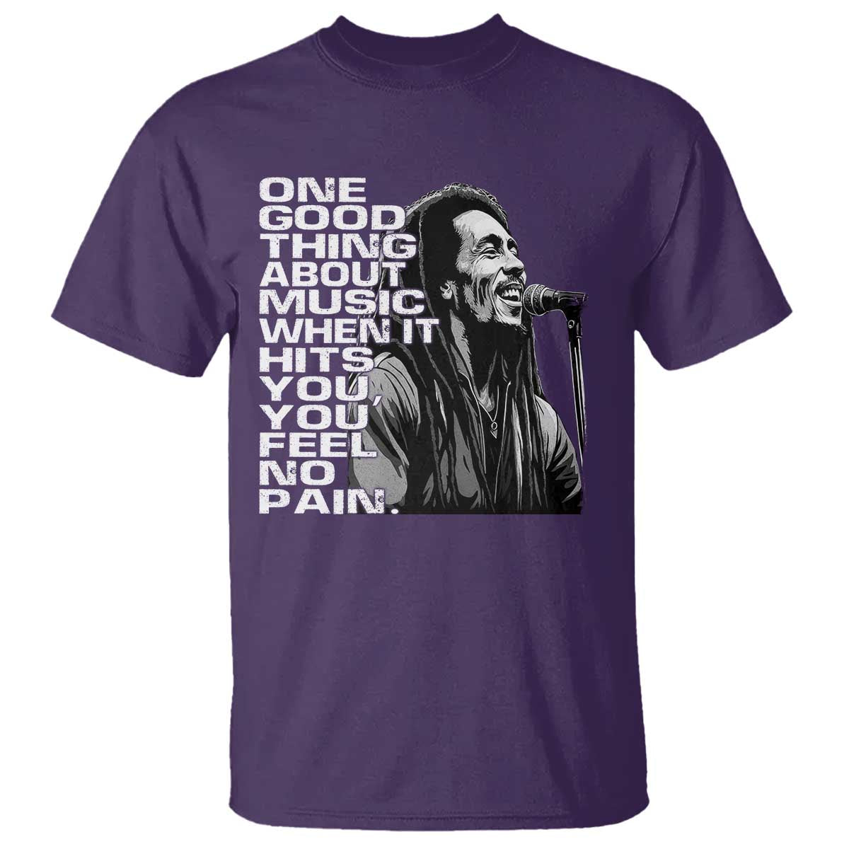 Vintage Marley T Shirt - Jamaica Jamaican Rasta Reggae Music Legend Tee TS10 Purple Print Your Wear