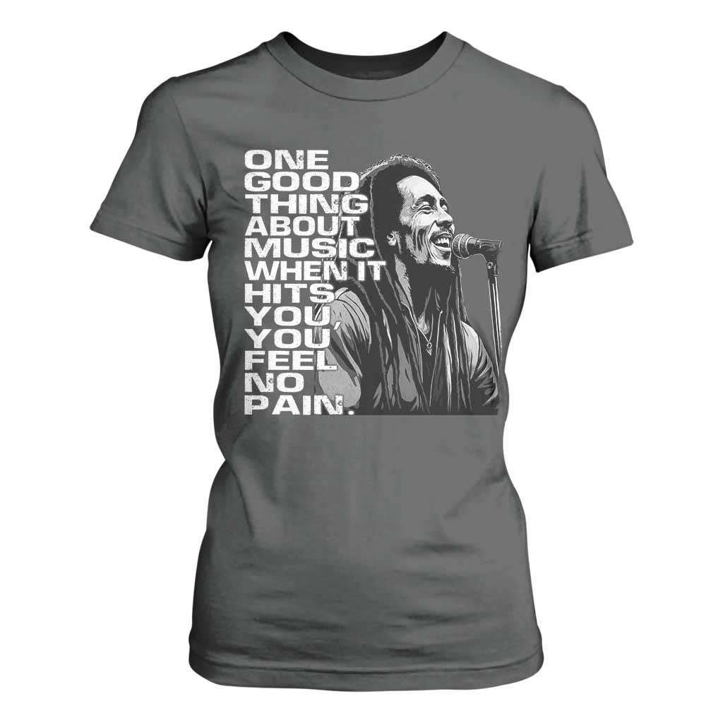 Vintage Marley T Shirt For Women Jamaica Jamaican Rasta Reggage Music TS10 Dark Heather Print Your Wear