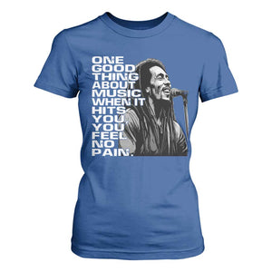 Vintage Marley T Shirt For Women Jamaica Jamaican Rasta Reggage Music TS10 Royal Blue Print Your Wear