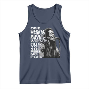 Vintage Marley Tank Top Jamaica Jamaican Rasta Reggage Music TS10 Navy Print Your Wear