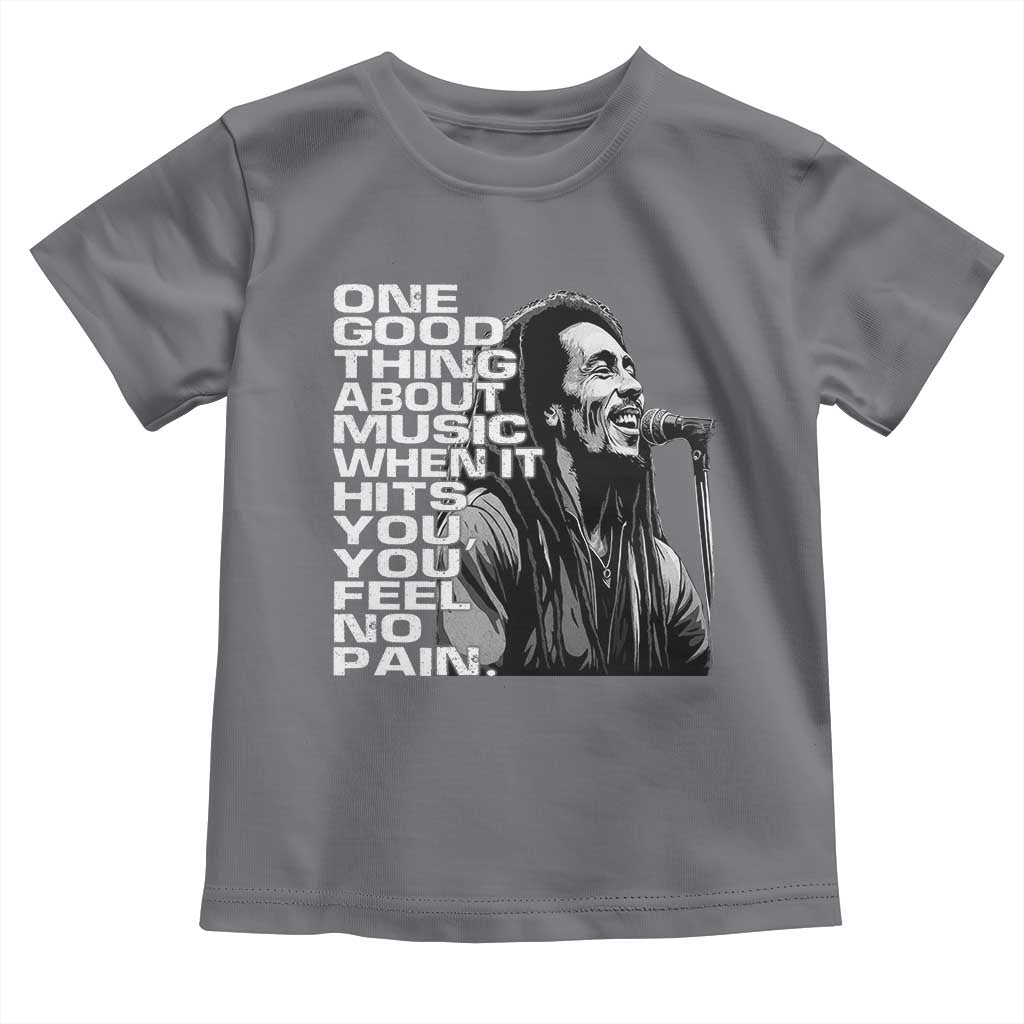 Vintage Marley Toddler T Shirt Jamaica Jamaican Rasta Reggage Music TS10 Charcoal Print Your Wear