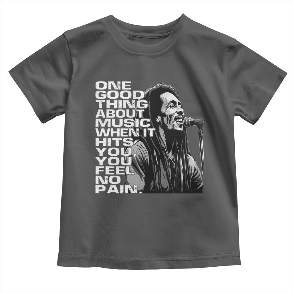 Vintage Marley Toddler T Shirt Jamaica Jamaican Rasta Reggage Music TS10 Dark Heather Print Your Wear
