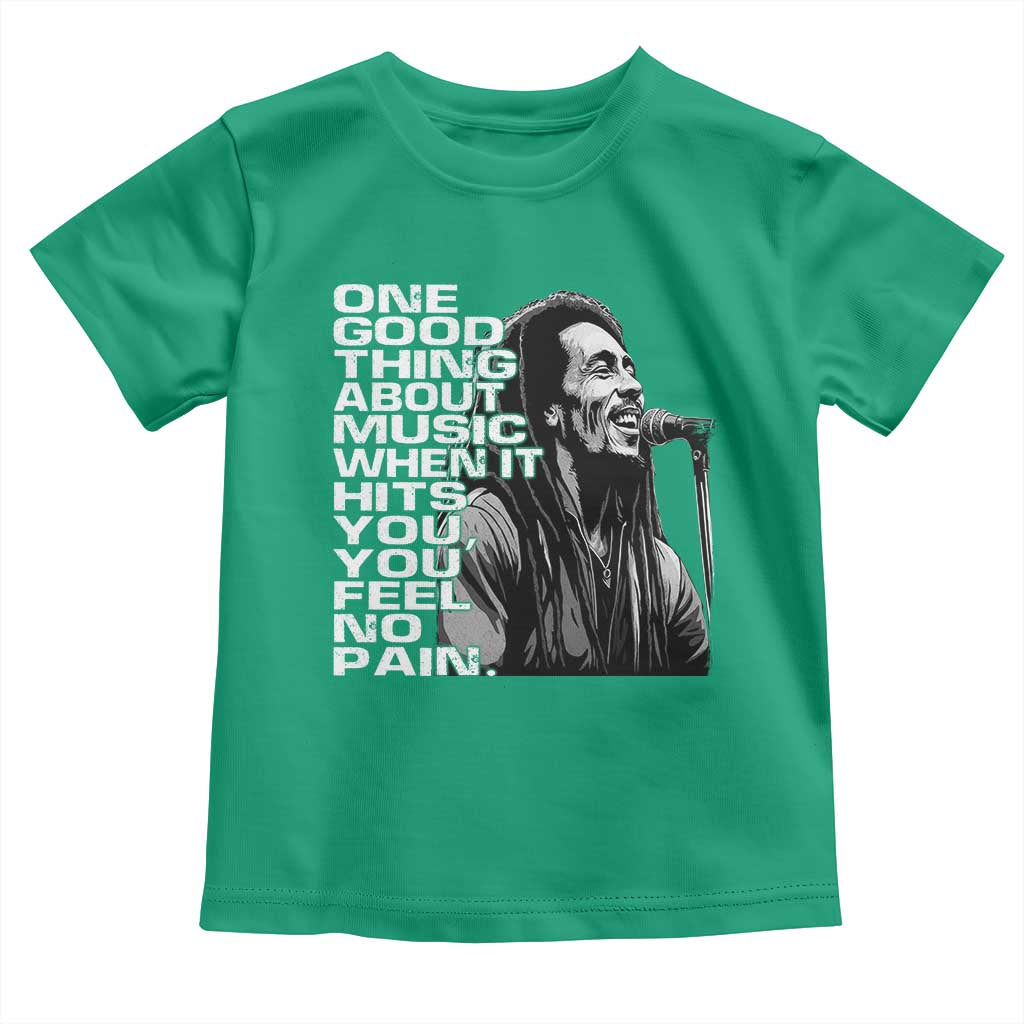 Vintage Marley Toddler T Shirt Jamaica Jamaican Rasta Reggage Music TS10 Irish Green Print Your Wear
