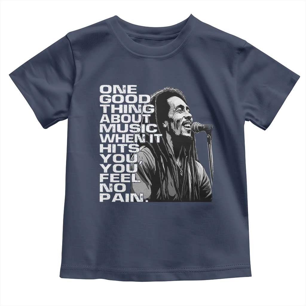 Vintage Marley Toddler T Shirt Jamaica Jamaican Rasta Reggage Music TS10 Navy Print Your Wear
