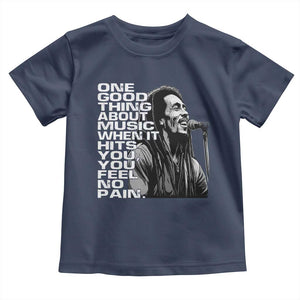 Vintage Marley Toddler T Shirt Jamaica Jamaican Rasta Reggage Music TS10 Navy Print Your Wear